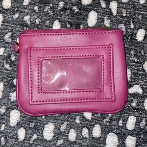 Faux leather purple wallet